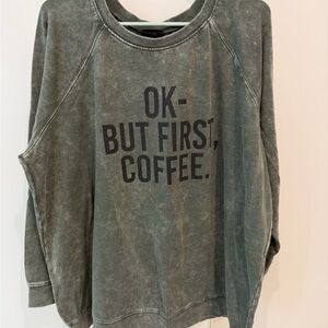 Torrid Olive Graphic Sweatshirt